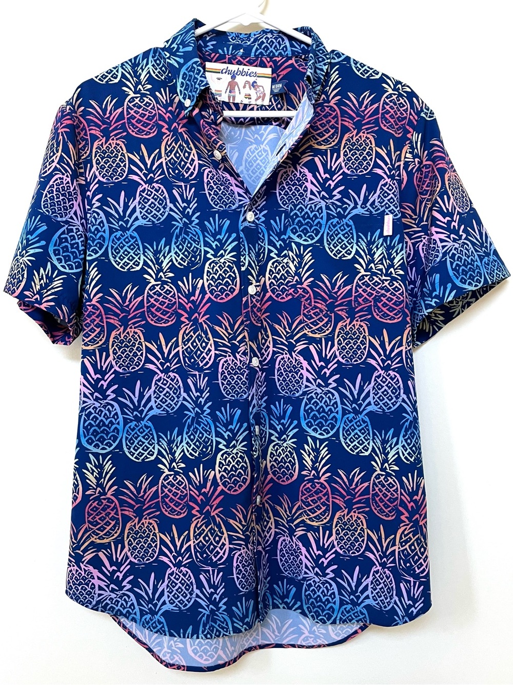 Chubbies ~ Men’s Short Sleeve Hawaiian Button Down Shirt~ Size: Medium